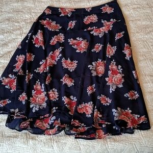 NWOT Flirty Floral Skirt